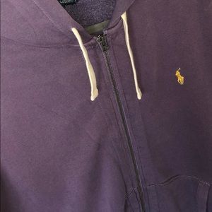 Purple polo hoodie